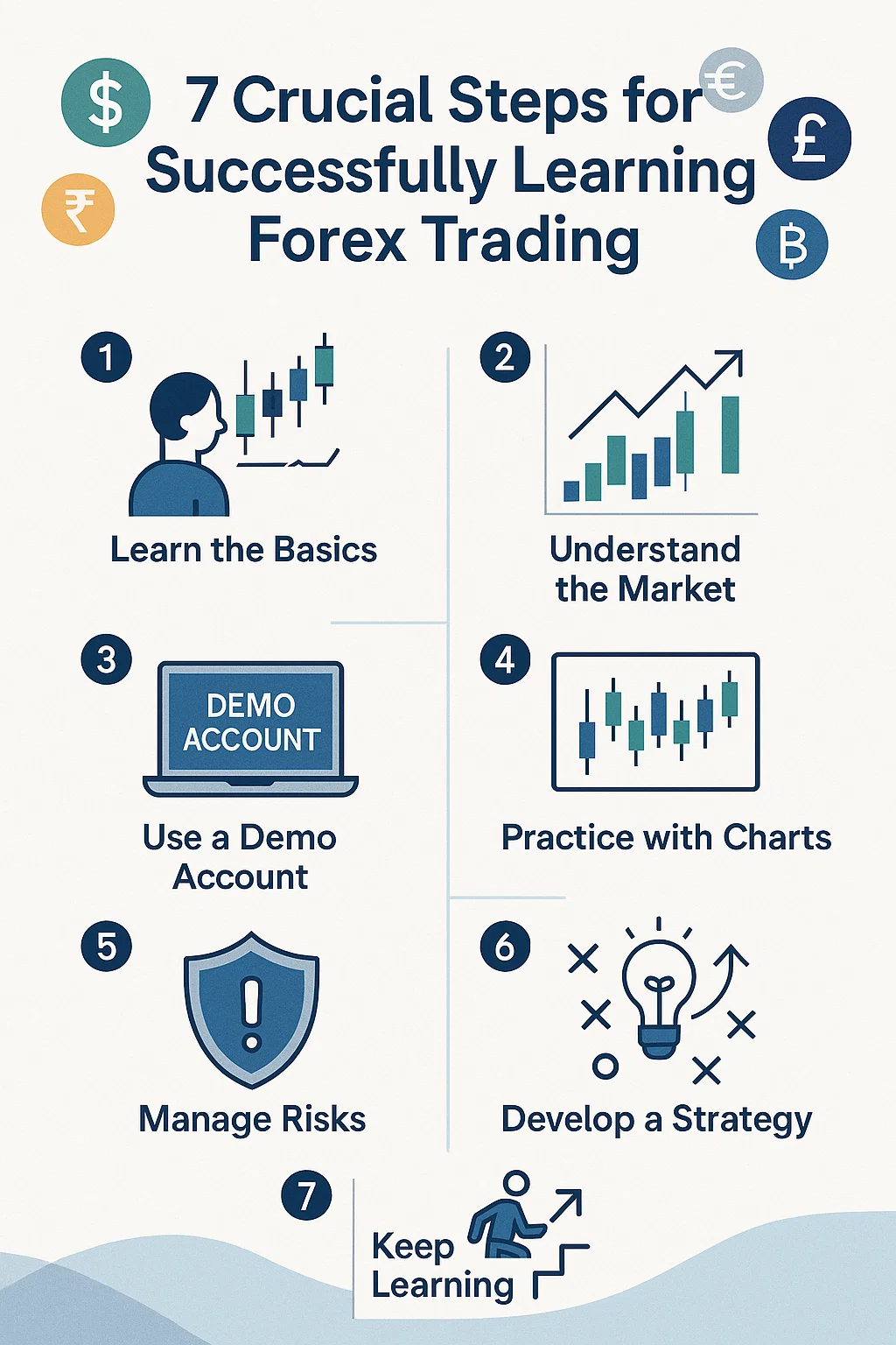 Master Forex Trading in India: Follow these 7 crucial steps to learn currency trading, understand market strategies, and trade confidently