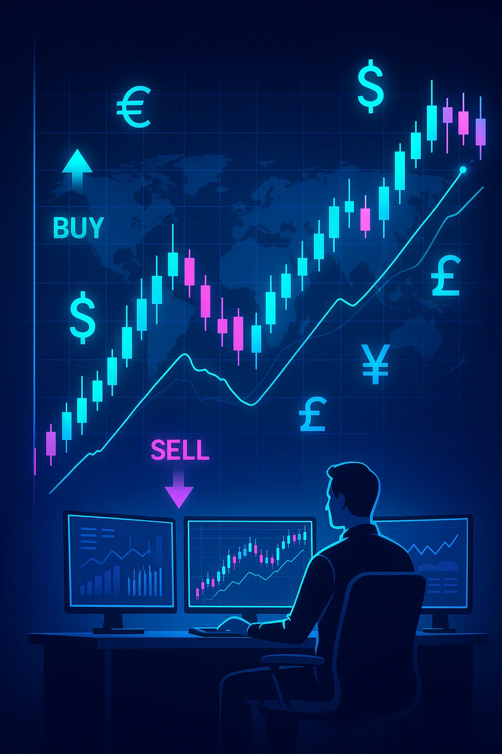Visual guide to the top forex trading strategies in 2025 for profitable currency trading.