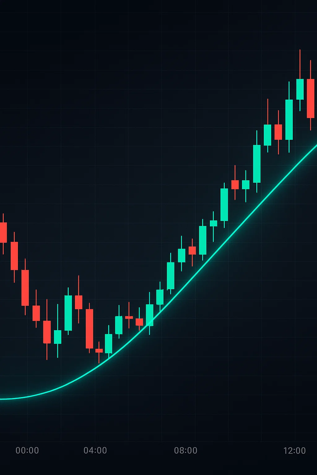 A live forex chart with candlestick patterns used for daily price analysis.”
“Example of bullish engulfing candlestick on a forex trading chart.”